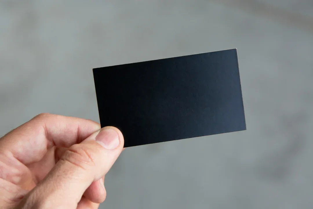 Explore non-traditional shapes or sizes to make your Business card memorable.